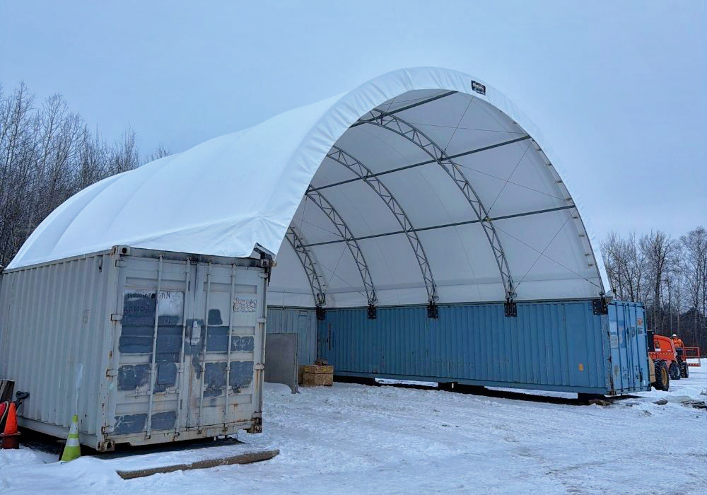 Hibbing, Minnesota Shipping Container Canopy