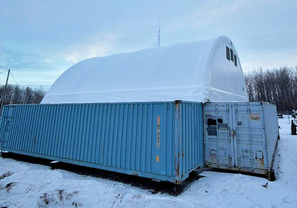 Hibbing, Minnesota Shipping Container Canopy