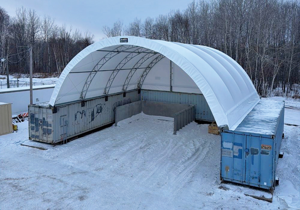 Hibbing, Minnesota Shipping Container Canopy