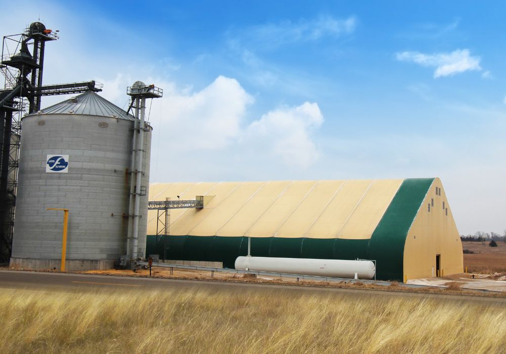 Glacial Plains Cooperative Flat Grain Storage Building