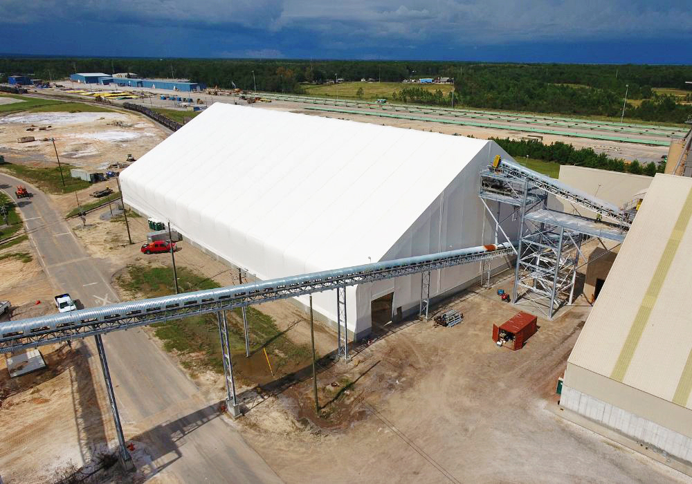 Fabric Covered Bulk Salt Storage Mobile, Alabama