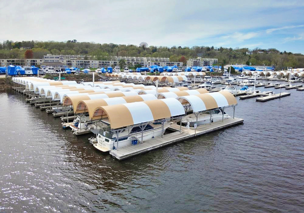 Stillwater, Minnesota Marina Boat Storage Cover Replacements