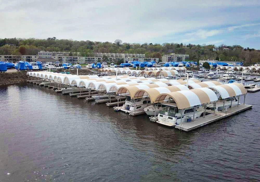 Stillwater, Minnesota Marina Boat Storage Cover Replacements