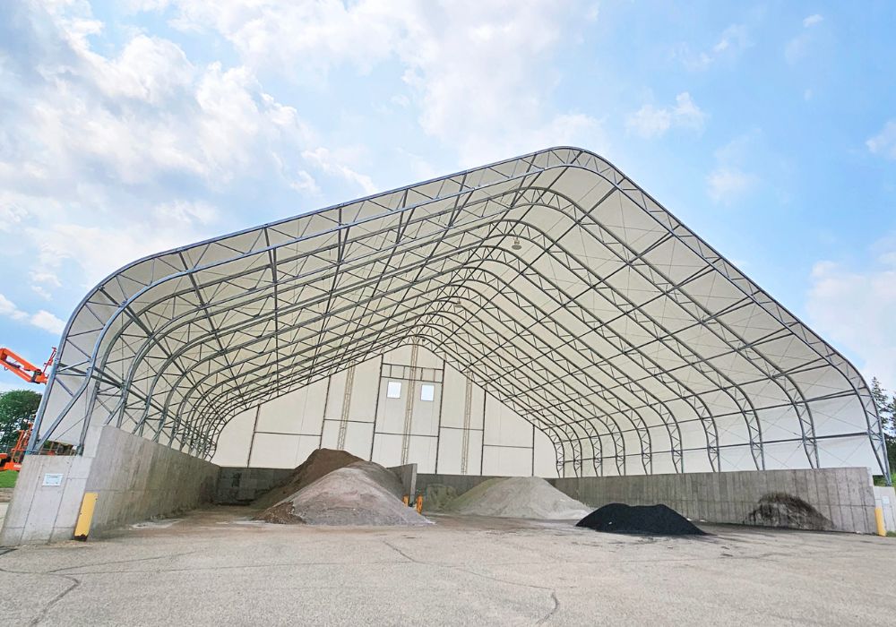 Sand Storage, Salt Storage Dome, Salt Storage Building, Road Salt Storage Shed