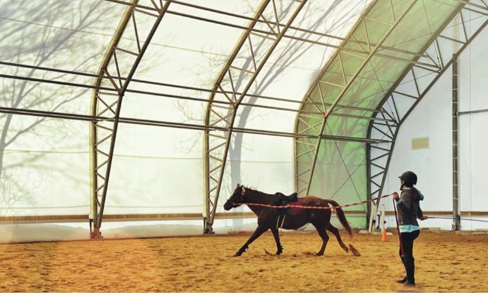 fabric riding arenas wyoming