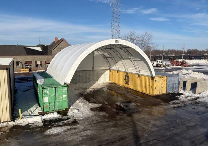 St. Cloud, Minnesota Fabric Shipping Container Building St. Cloud, Minnesota Fabric Shipping Container Building