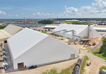 Port Warehouse, Cargo Storage, and Boat Storage Canopy